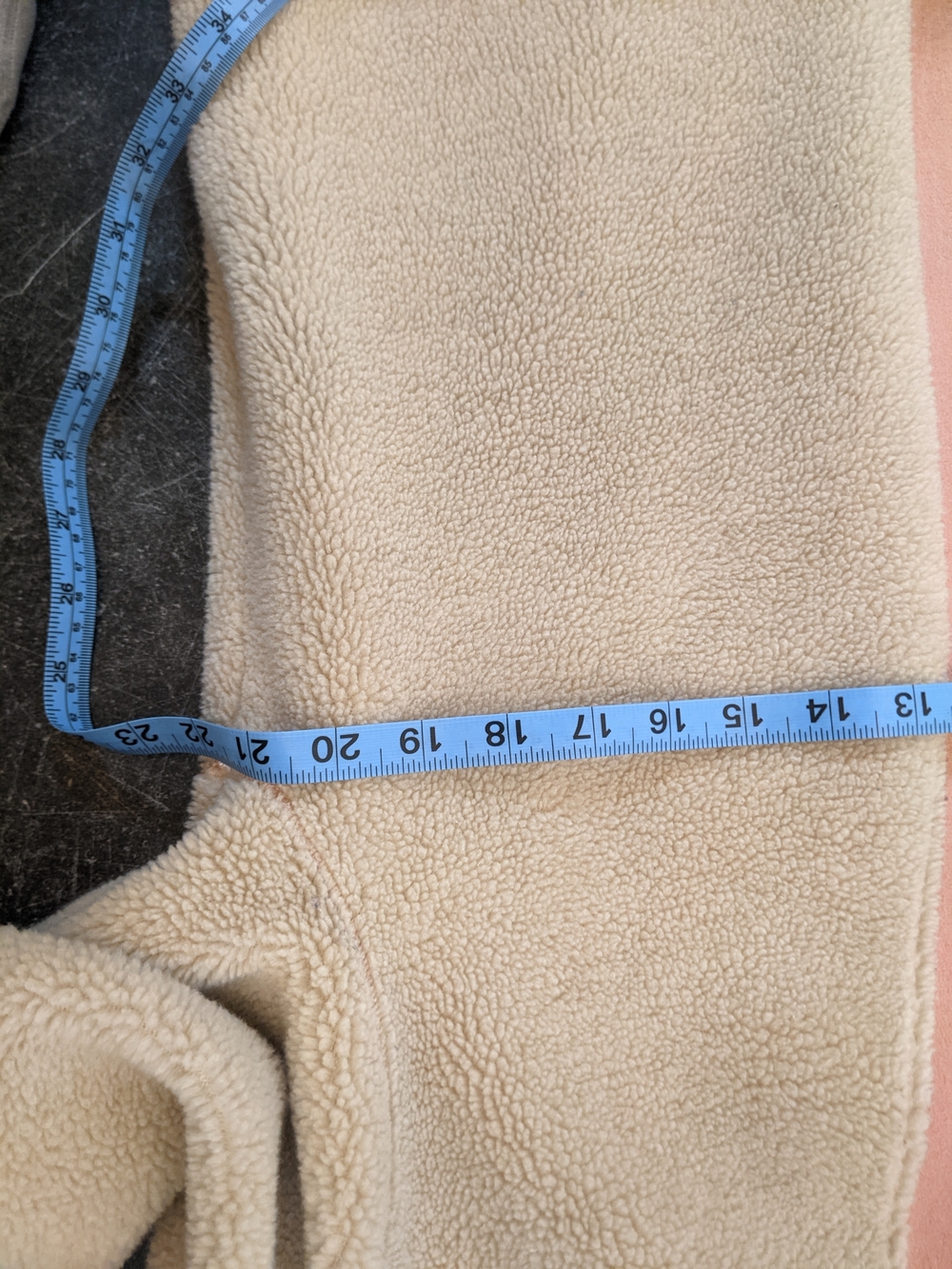 Zara Basic Tan Faux Fur Shearling Coat - Picture 9 of 9